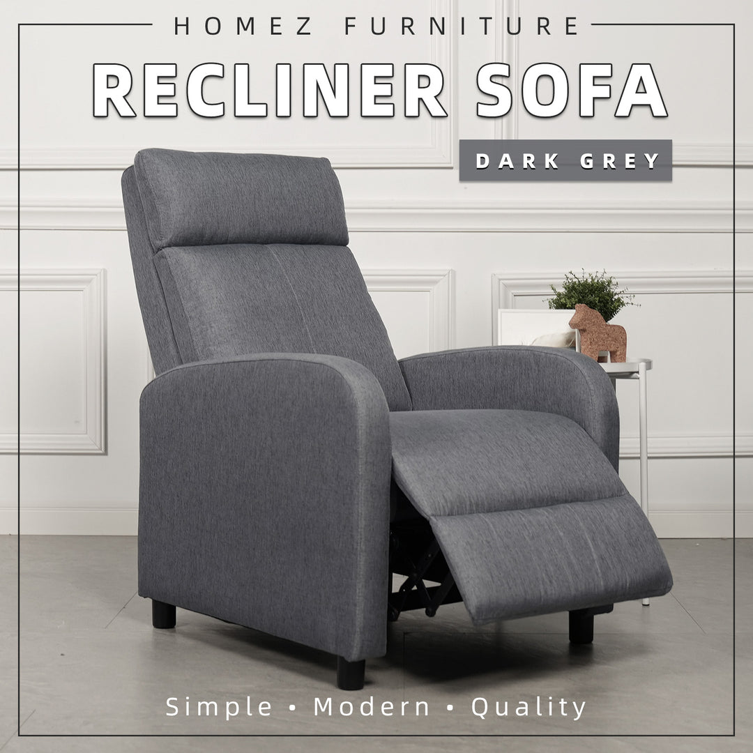 Homez Linen Fabric Recliner Sofa Recliner Chair Bed Chair Sofa Chair Relaxation 1 S0eater Sofa Bed - 530/539