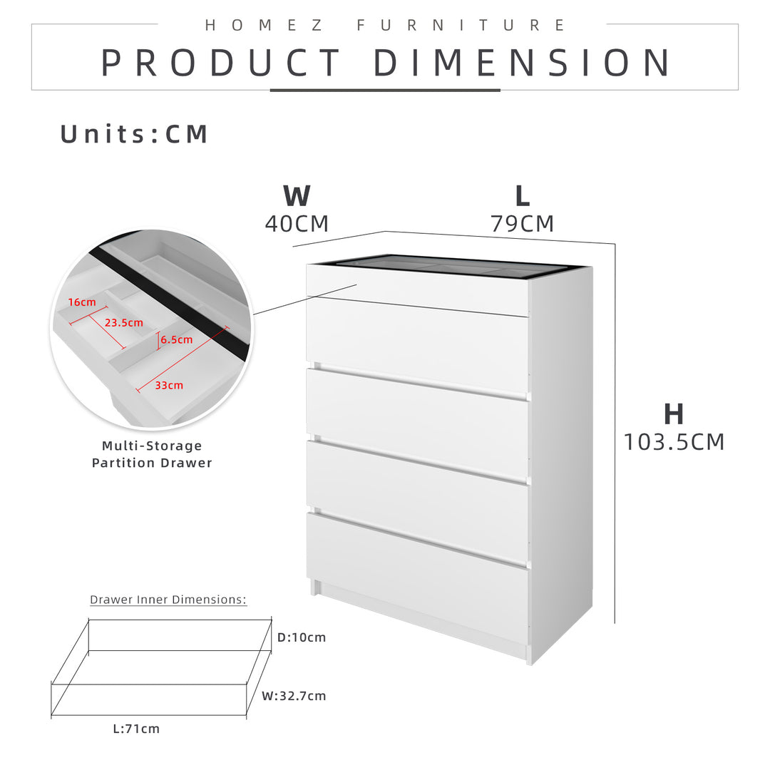 Homez 3 /4 /5 Layers Wood Chest Drawers living room Storages clothes Organizer chest of drawers