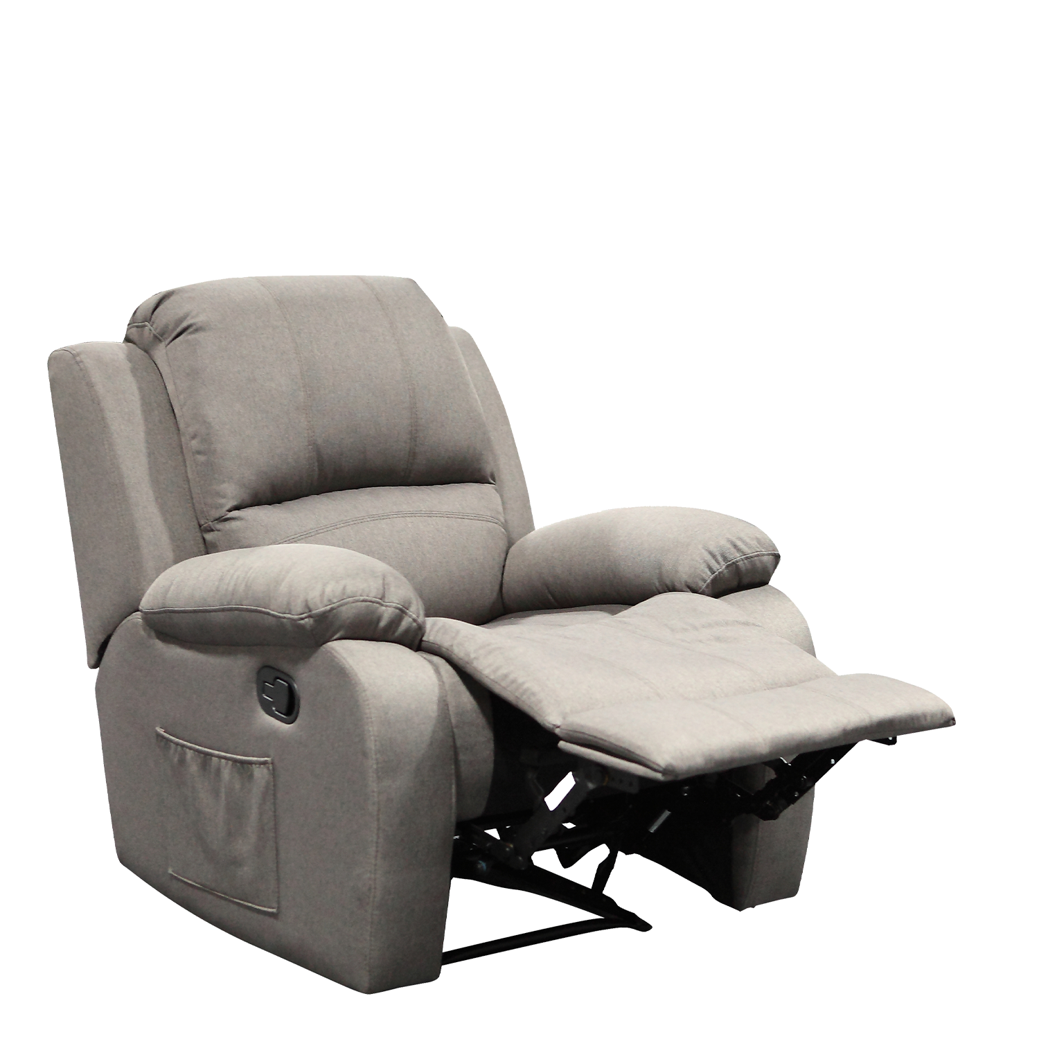 Homez 1 Seater Recliner Sofa TPU/PU Pet Friendly Fabric Linen Fabric S