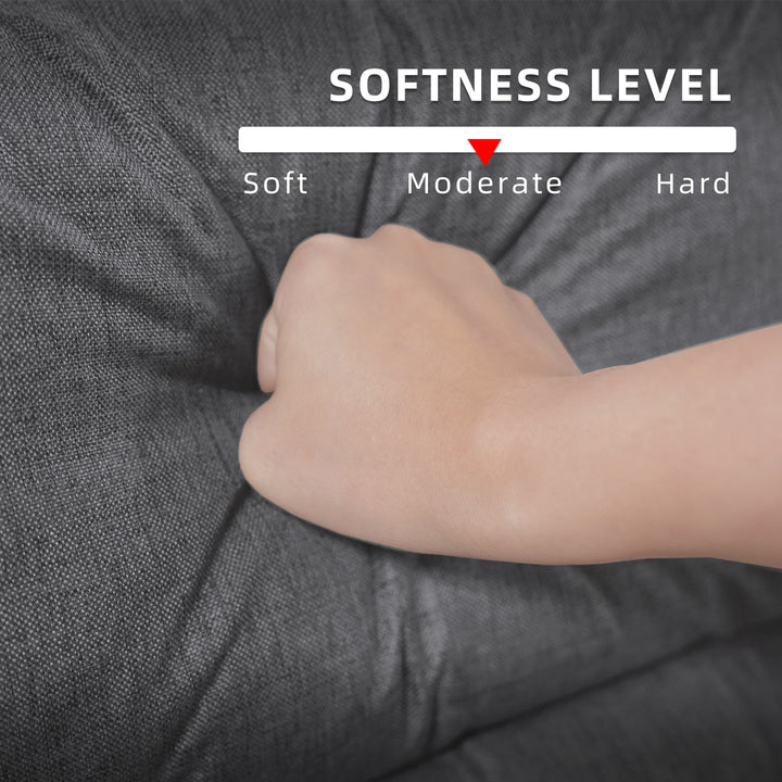 Homez Linen Fabric Recliner Sofa Recliner Chair Bed Chair Sofa Chair Relaxation 1 S0eater Sofa Bed - 530/539