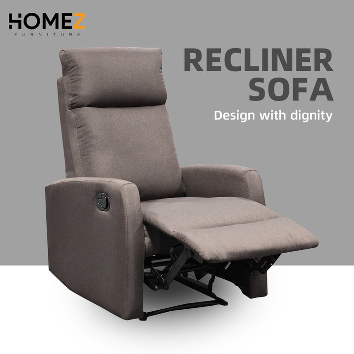 Homez Linen Fabric Recliner Sofa Recliner Chair Bed Chair Sofa Chair Relaxation 1 S0eater Sofa Bed - 530/539