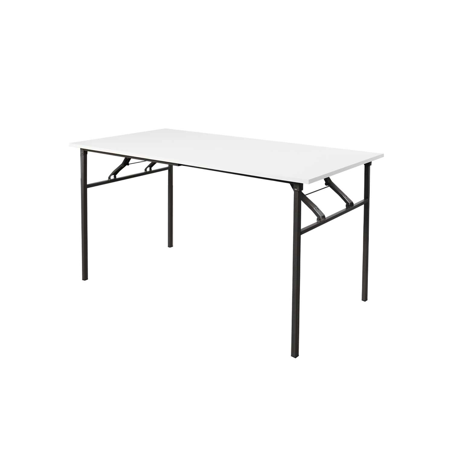 Homez 4FT Foldable Banquet Table Melamine Table Top Powder Coat Metal